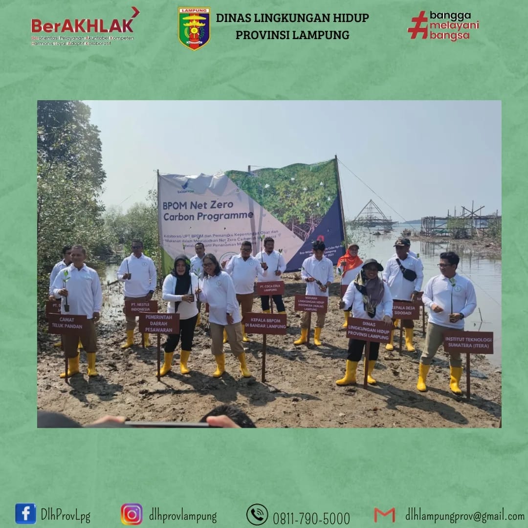 Staf Bidang Tata Lingkungan menghadiri Penanaman Mangrove di Eco Wisata Mangrove Cuku Nyi-Nyi