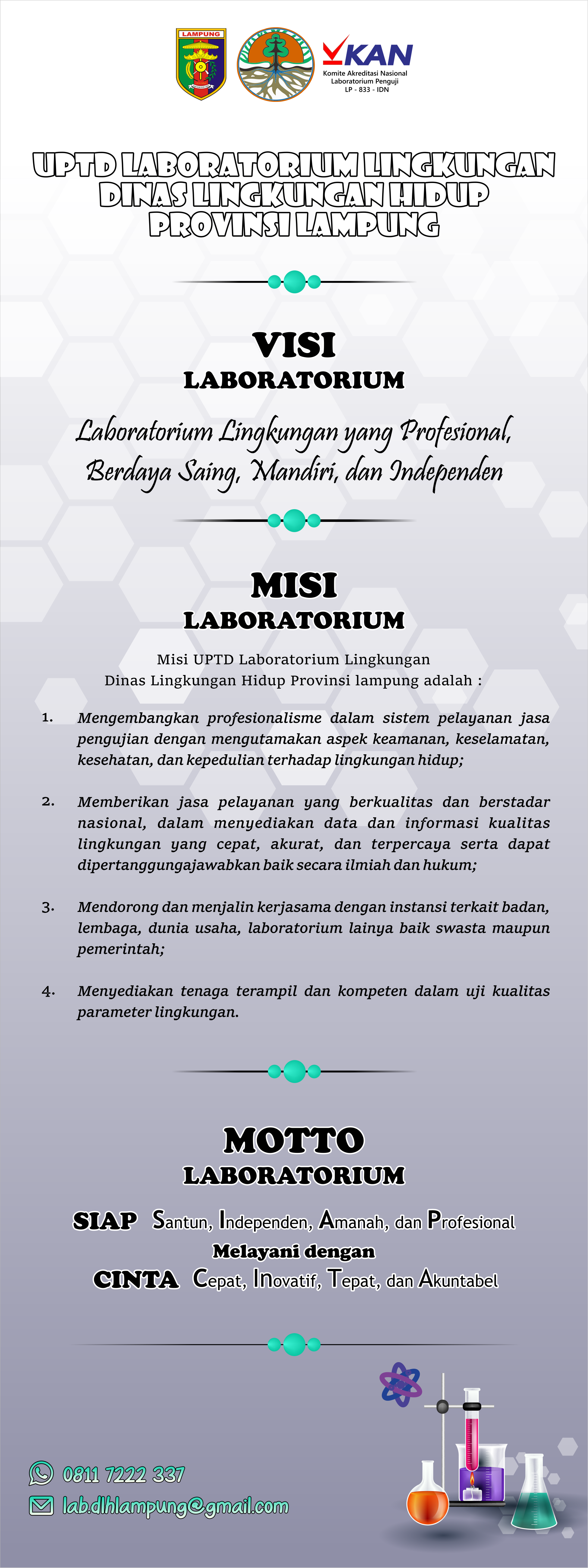 VISI MISI UPTD LABORATORIUM